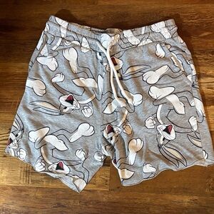 Divided H&M Gray Cartoon Character Men's Swim Trunks